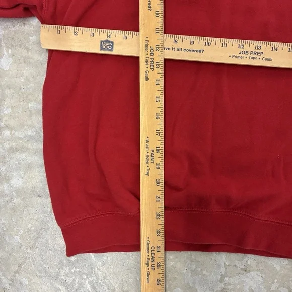 HEB Employee Sweatshirt Unisex Large Red Long Sleeve Pullover Uniform Work Wear - Picture 5 of 9